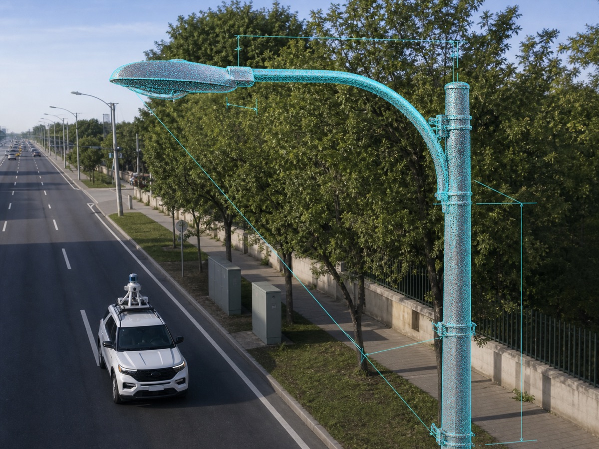 Poles, arms and luminaires